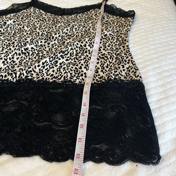 White House Black Market Lace-Hem Camisole in Leopard Print - Picture 9 of 11
